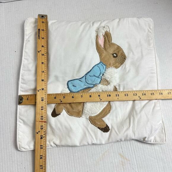 Pottery Barn Kids Peter Rabbit Pillow CASE ONLY Throw Sham Cover 16" Pillowcase - Picture 6 of 6
